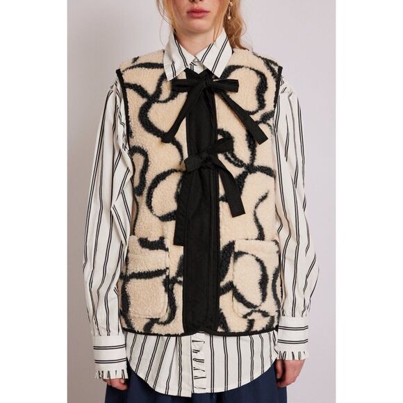 Free People Damson Madder Marta Borg Gilet $155 - Picture 7 of 13